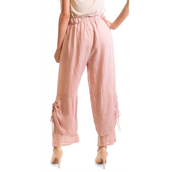 NEW GIGI MODA elda straight pants in pink - Picture 2 of 3